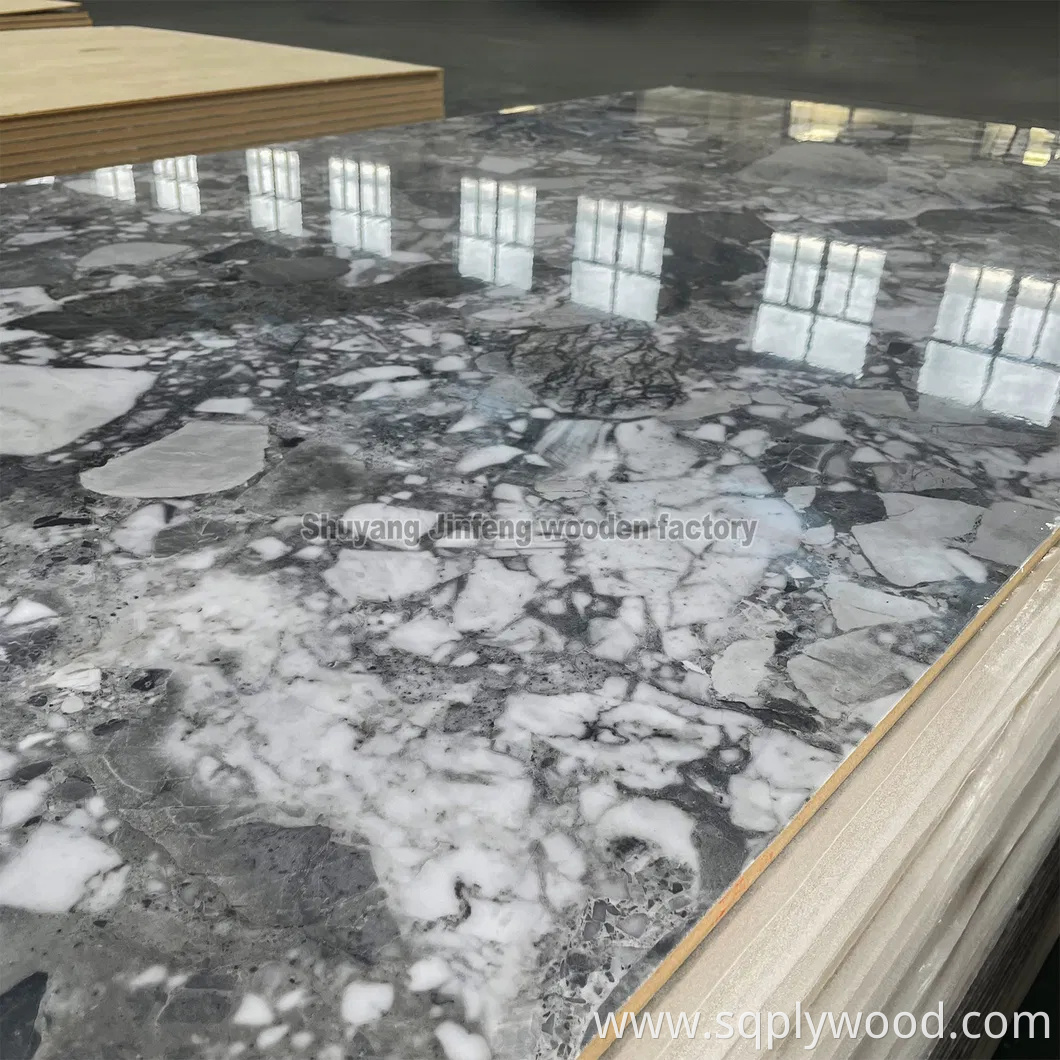 Marble Color UV Sheet High Gloss Pet Coated Melamine MDF